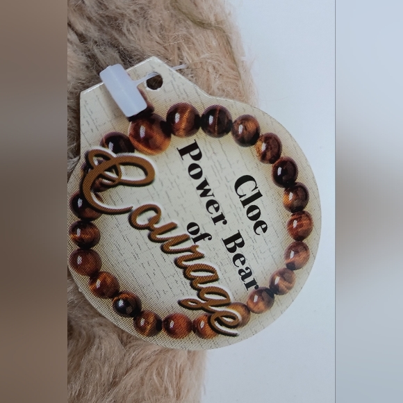 CLOE POWER BEAR OF COURAGE PICKFORD BEARS BRASS BUTTON JOINTED 9" - Picture 3 of 8